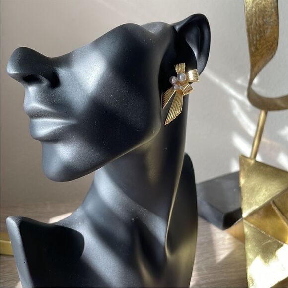 Vintage style earrings M259 - Picture 4 of 4